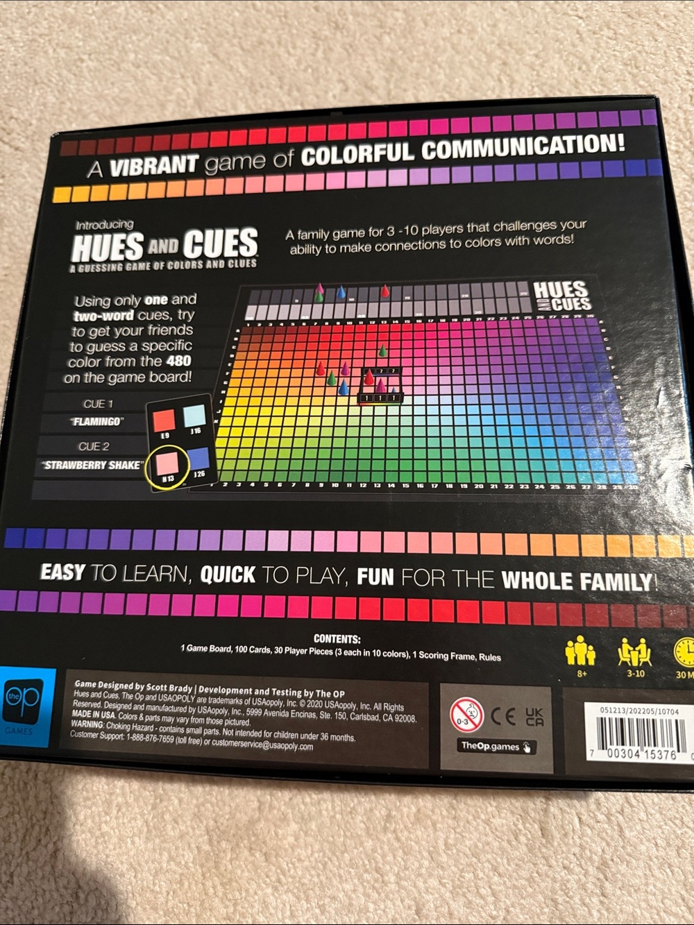 Hues and Cues Color Guessing Board Game by The OP Games - Multicolor - Picture 3 of 3